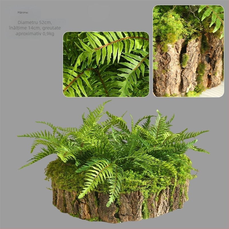 Set de plante verzi artificiale pentru amenajare interioară, ideal pentru colțul de la intrare, separator și peisajul de scări.
