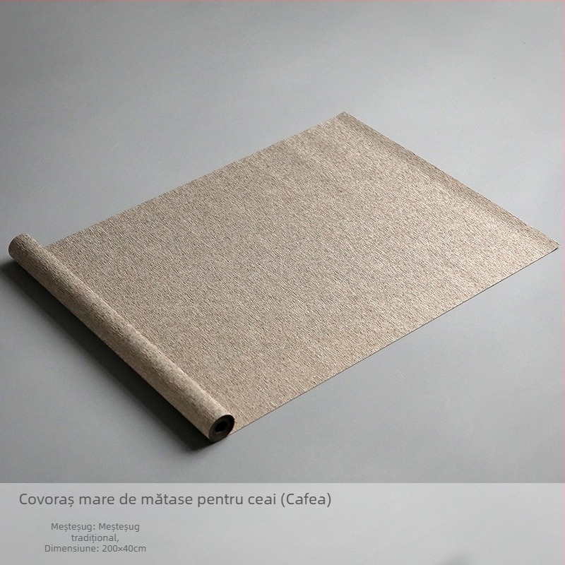 Pânză impermeabilă din fibre pentru ceremonia ceaiului, stil Zen japonez, față de masă minimalistă și modernă