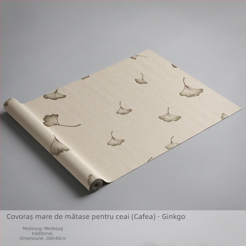 Pânză impermeabilă din fibre pentru ceremonia ceaiului, stil Zen japonez, față de masă minimalistă și modernă