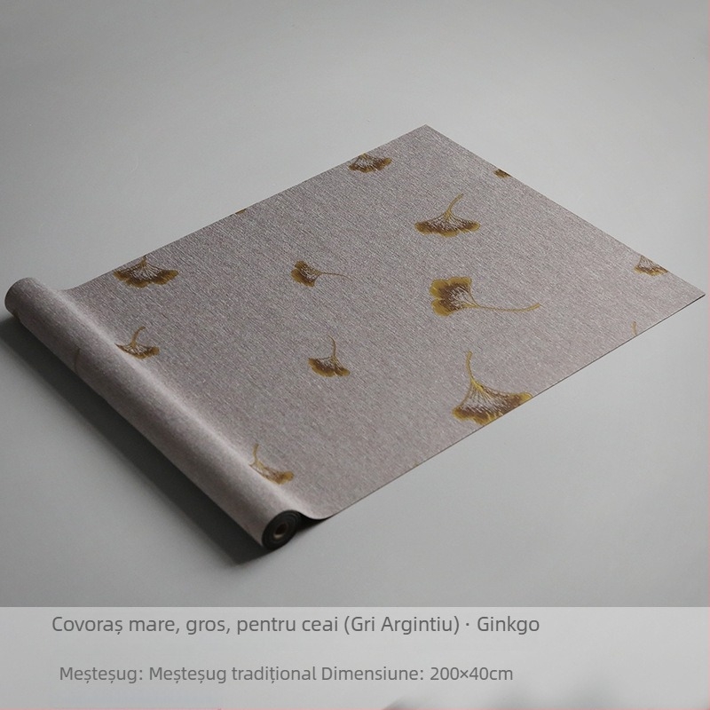 Pânză impermeabilă din fibre pentru ceremonia ceaiului, stil Zen japonez, față de masă minimalistă și modernă