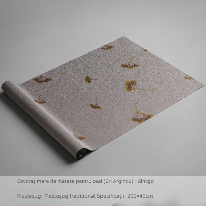 Pânză impermeabilă din fibre pentru ceremonia ceaiului, stil Zen japonez, față de masă minimalistă și modernă