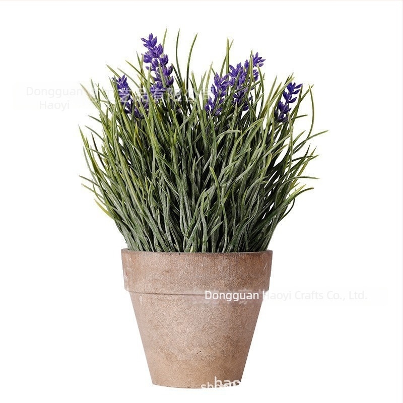 Plantă verde artificială în ghiveci, bonsai decorativ cu flori din plastic, decor pentru interior, înălțime 10–30 cm