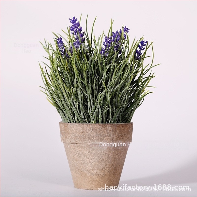 Plantă verde artificială în ghiveci, bonsai decorativ cu flori din plastic, decor pentru interior, înălțime 10–30 cm