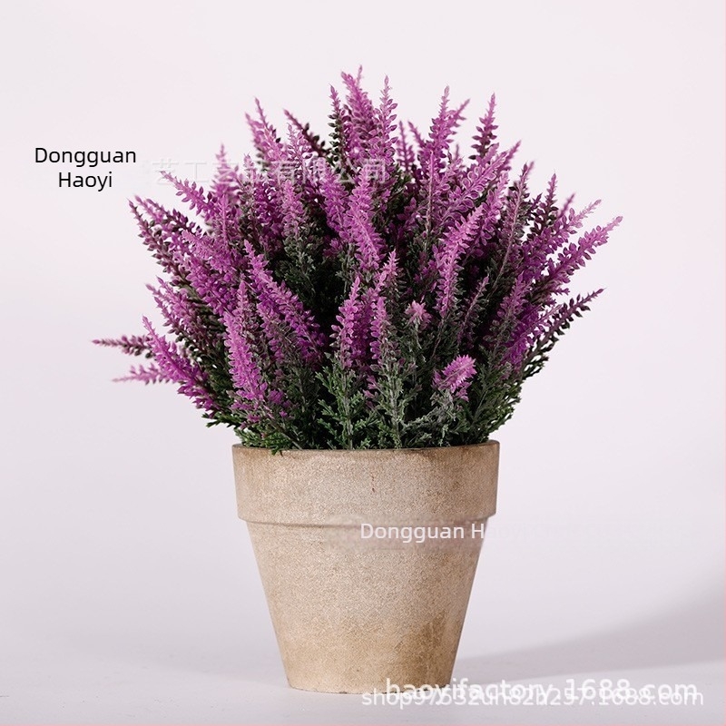 Plantă verde artificială în ghiveci, bonsai decorativ cu flori din plastic, decor pentru interior, înălțime 10–30 cm