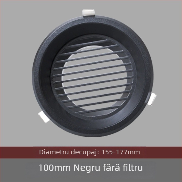 Gură circulară de aer din aluminiu pentru ventilație, evacuare și sistem de aer proaspăt – capac pentru încălzitorul de baie