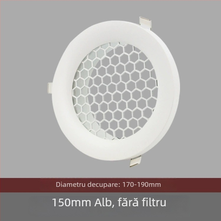 Gură circulară de aer din aluminiu pentru ventilație, evacuare și sistem de aer proaspăt – capac pentru încălzitorul de baie