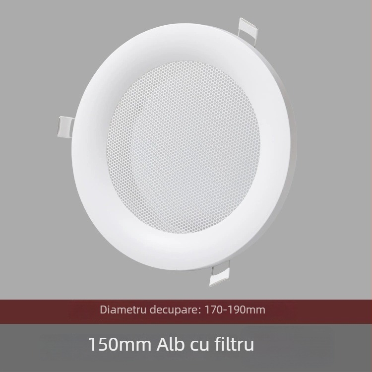 Gură circulară de aer din aluminiu pentru ventilație, evacuare și sistem de aer proaspăt – capac pentru încălzitorul de baie