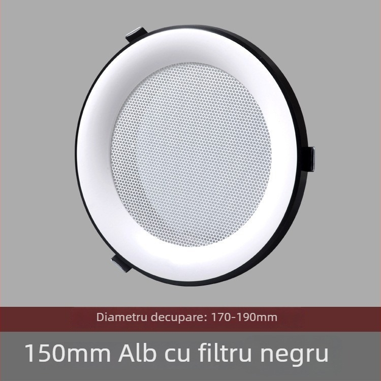 Gură circulară de aer din aluminiu pentru ventilație, evacuare și sistem de aer proaspăt – capac pentru încălzitorul de baie