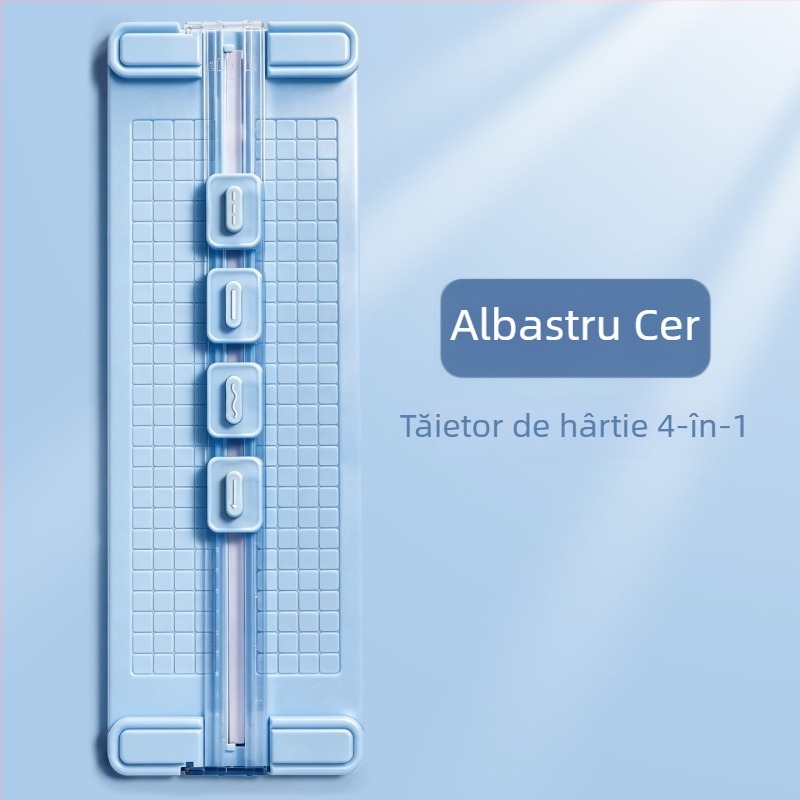 Tăietor de hârtie A3 4 în 1, direcții duale, manual, pentru birou, tăietor mini pentru fotografii