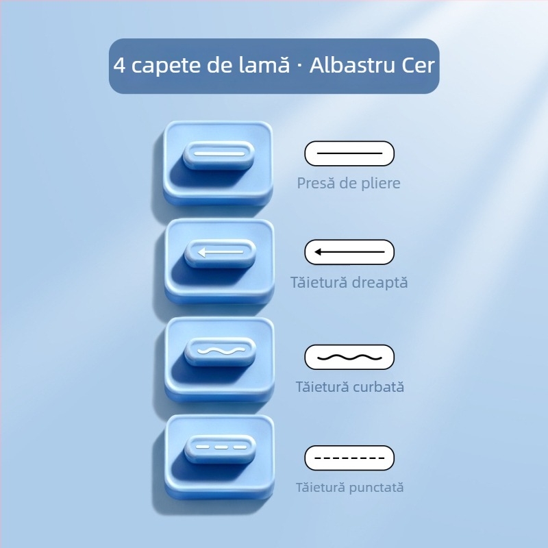 Tăietor de hârtie A3 4 în 1, direcții duale, manual, pentru birou, tăietor mini pentru fotografii