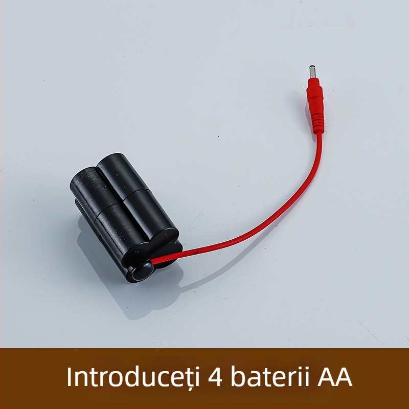 Cutie de baterii pentru robinet senzorial urinar, inductiv 6V, 4 celule AA/AAA, accesoriu inteligent