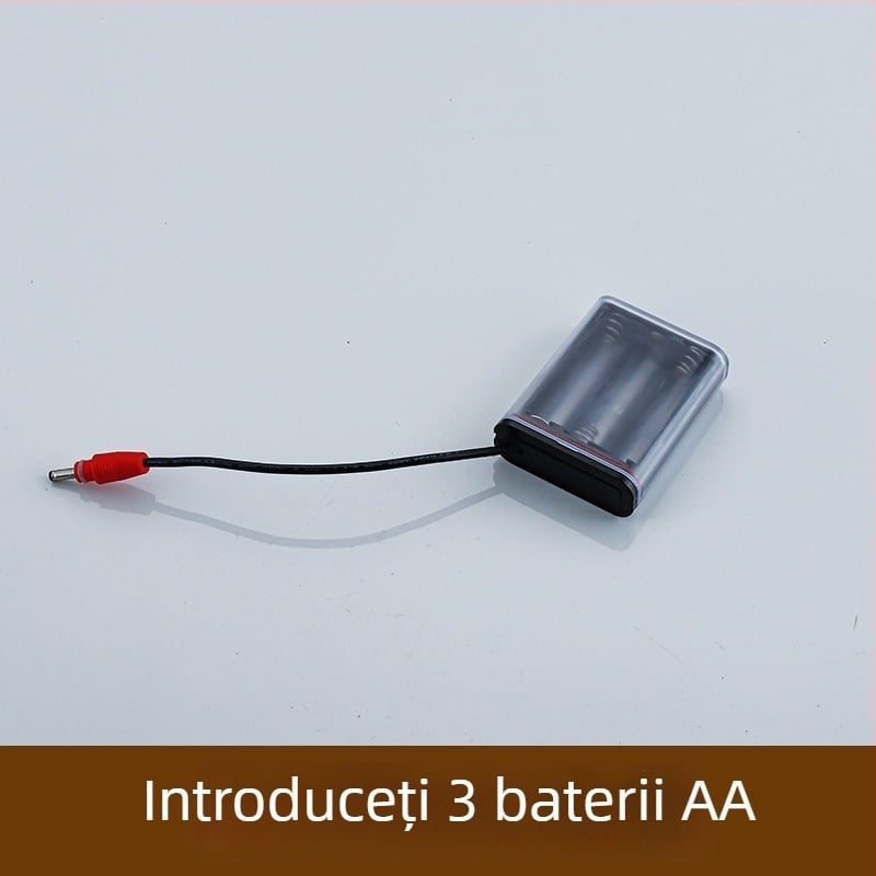 Cutie de baterii pentru robinet senzorial urinar, inductiv 6V, 4 celule AA/AAA, accesoriu inteligent