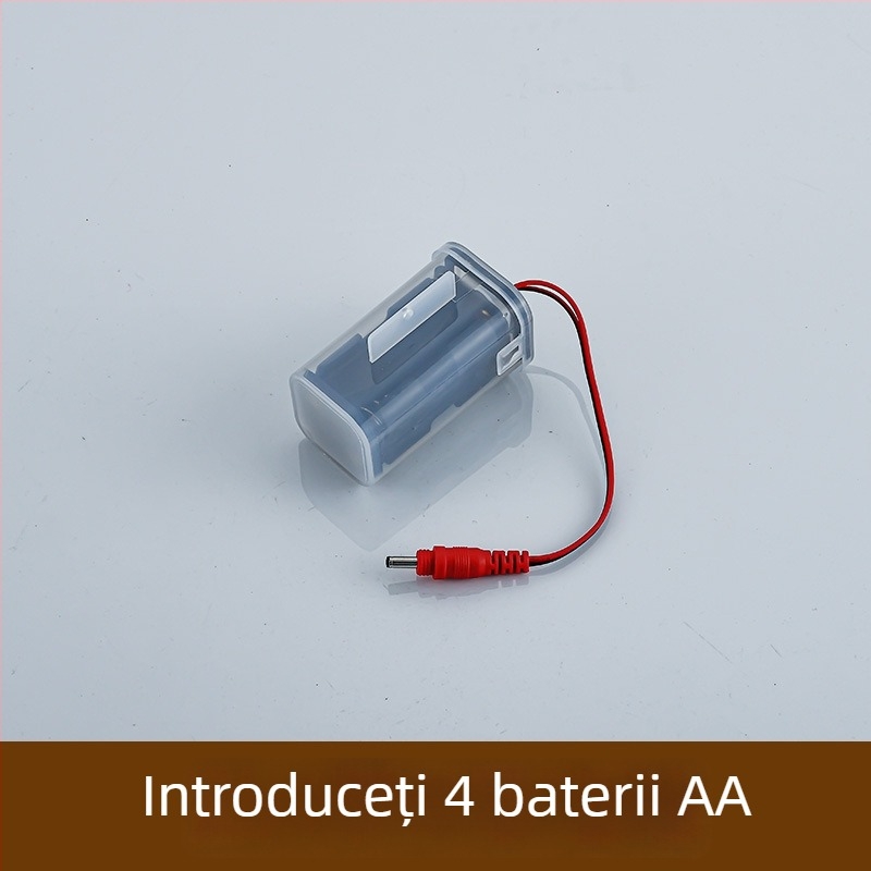 Cutie de baterii pentru robinet senzorial urinar, inductiv 6V, 4 celule AA/AAA, accesoriu inteligent