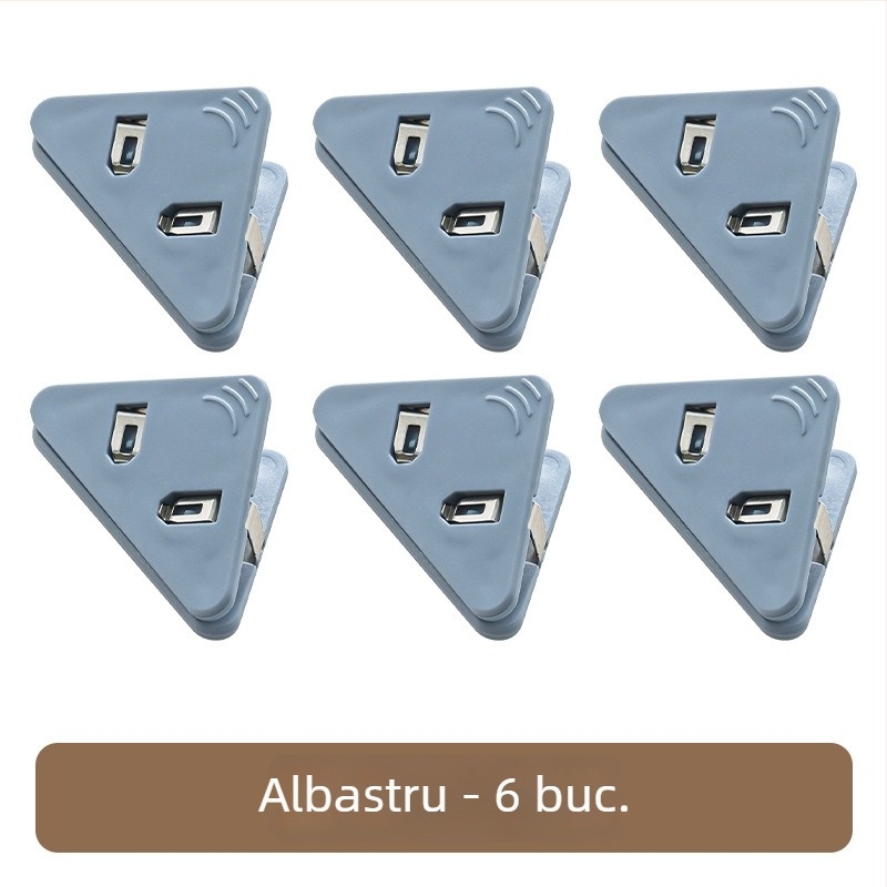 Set de clipuri multifuncționale pentru documente: clipuri de colț, clipuri triunghiulare și clipuri transparente pentru fixare