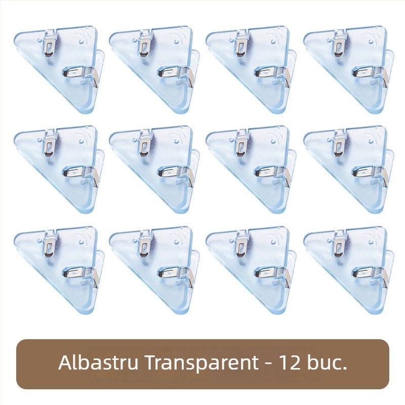 Set de clipuri multifuncționale pentru documente: clipuri de colț, clipuri triunghiulare și clipuri transparente pentru fixare