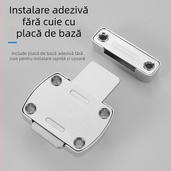 Fără găuri, aliaj de zinc, zăvor rotativ pentru uși – protecție anti-furt, anti-coliziune, încuietoare cu bolț pentru ușile glisante și dormitor
