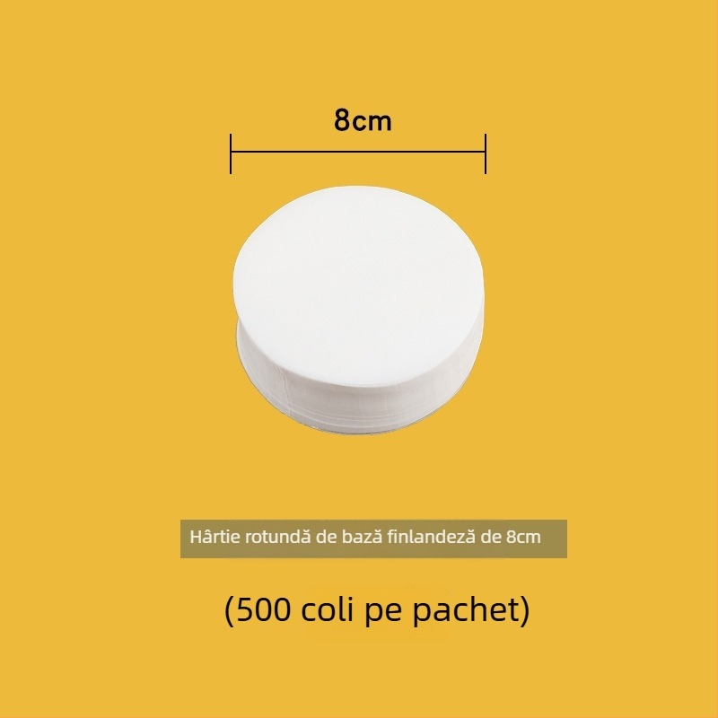 Hârtie de aburi cu ulei de silicon, de unică folosință, antiaderentă; folie pentru gătit la abur, rotundă sau pătrată, pentru chifle și pâine
