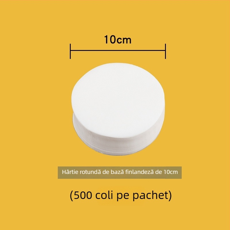 Hârtie de aburi cu ulei de silicon, de unică folosință, antiaderentă; folie pentru gătit la abur, rotundă sau pătrată, pentru chifle și pâine