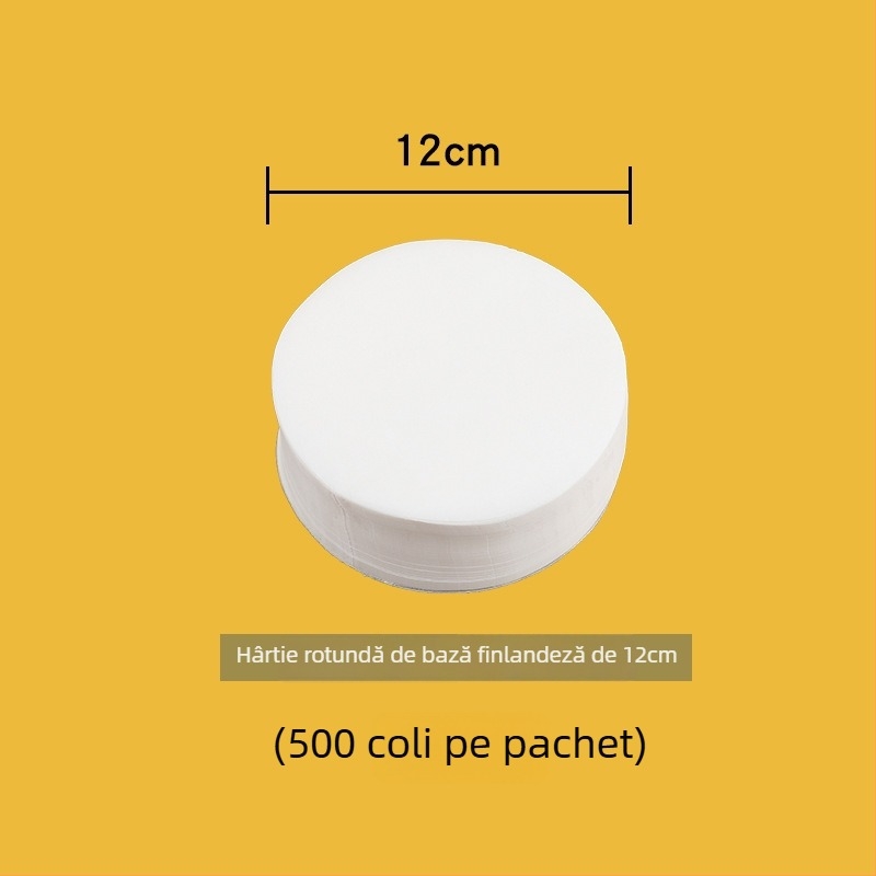 Hârtie de aburi cu ulei de silicon, de unică folosință, antiaderentă; folie pentru gătit la abur, rotundă sau pătrată, pentru chifle și pâine