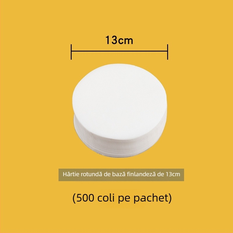 Hârtie de aburi cu ulei de silicon, de unică folosință, antiaderentă; folie pentru gătit la abur, rotundă sau pătrată, pentru chifle și pâine