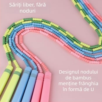 Sfoară de sărituri pentru copii și începători, cu design decorativ