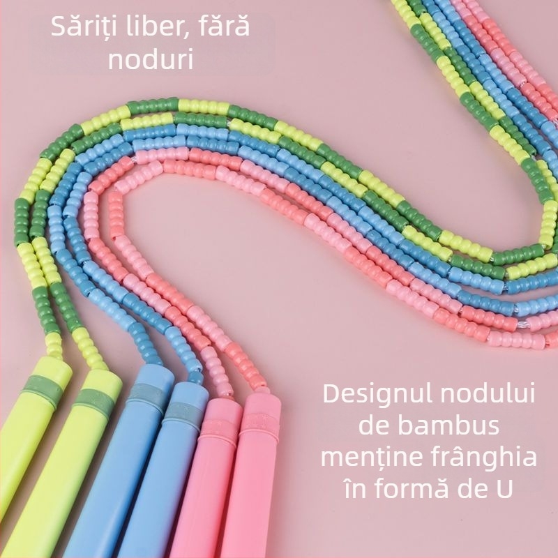 Sfoară de sărituri pentru copii și începători, cu design decorativ