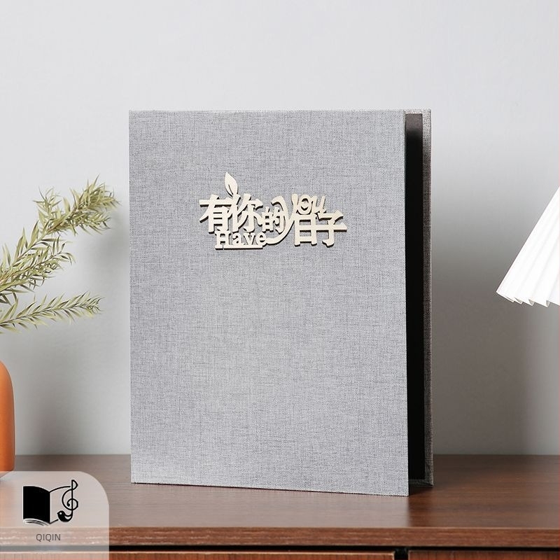 Album foto pentru creștere – DIY manual creativ pentru cuplu, album de amintiri din pânză cu copertă lipită