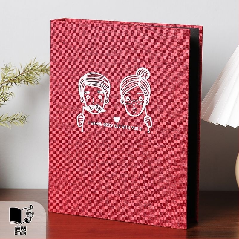 Album foto pentru creștere – DIY manual creativ pentru cuplu, album de amintiri din pânză cu copertă lipită