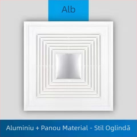 Ventilator de evacuare de plafon integrat 300x300 pentru baie și bucătărie, puternic și silențios 30x30