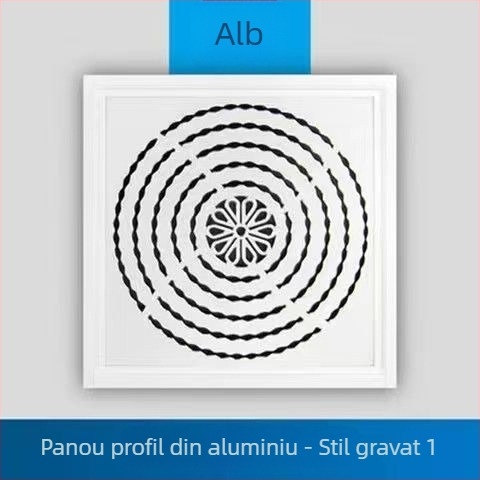 Ventilator de evacuare de plafon integrat 300x300 pentru baie și bucătărie, puternic și silențios 30x30