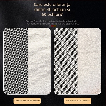 Sită din oțel inoxidabil pentru făină, cu plasă fină, sită de bucătărie pentru coacere și filtrare.