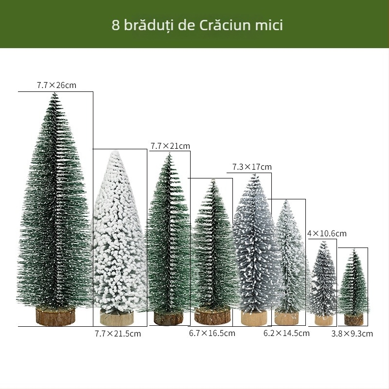 Ornament de Crăciun din rășină, căsuță luminoasă pentru brad, peisaj miniatural