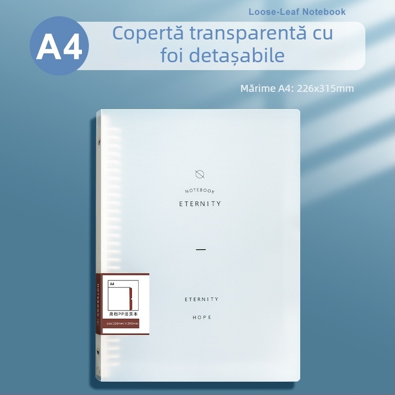 Carcasă pentru notebook cu foi detașabile B5, nucleu înlocuibil