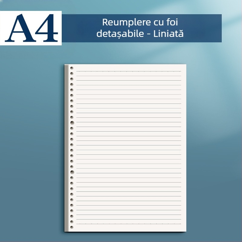 Carcasă pentru notebook cu foi detașabile B5, nucleu înlocuibil