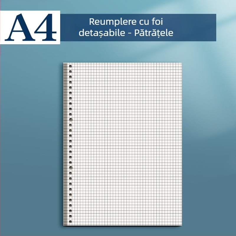 Carcasă pentru notebook cu foi detașabile B5, nucleu înlocuibil