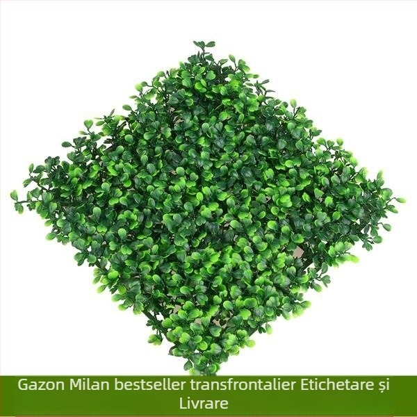 Perete decorativ din plante artificiale cu eucalipt și iarbă artificială