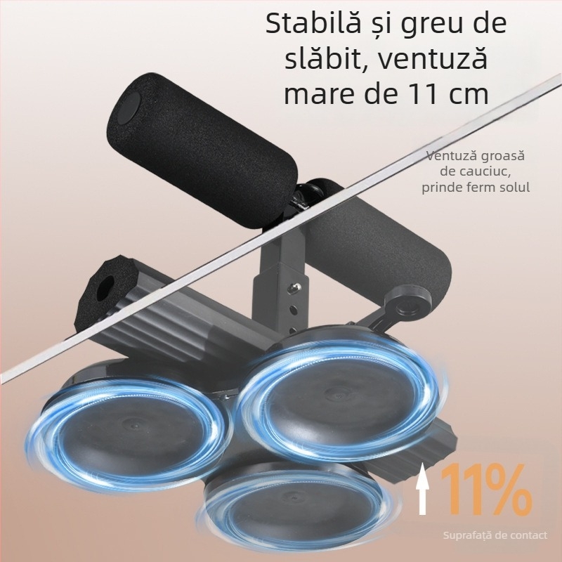 Dispozitiv de asistență pentru abdomene cu funie de ridicare, talie strânsă, cupe de vid duble, echipament de fitness pentru abdomen cu presă cu piciorul