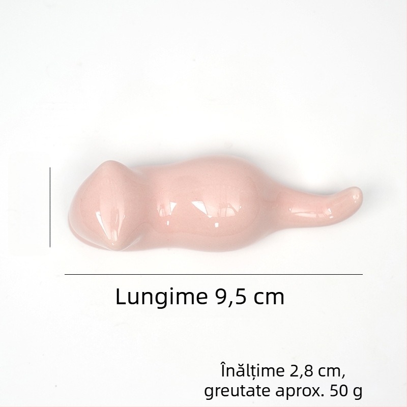 Suport ceramic multifuncțional pentru pixuri cu motive de pisicuțe, balene, iepuri și păsări – decor de birou pentru caligrafie