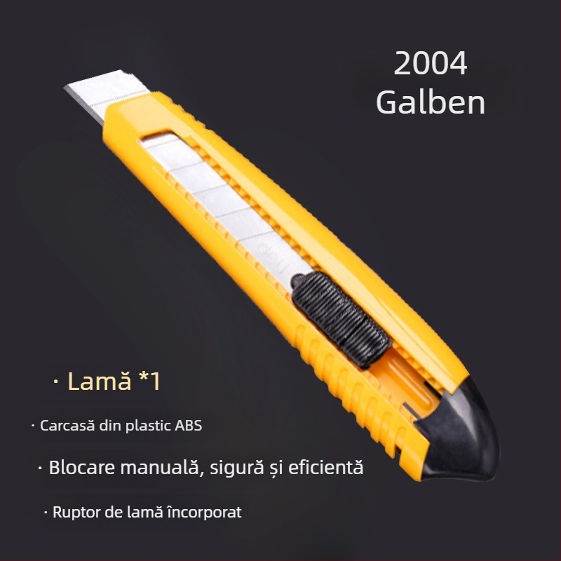 Lame pentru cutter universal – din oțel inoxidabil; cuțit pentru tapet; cuțit pentru ambalaje; cuțit mic; tăietor de hârtie din plastic