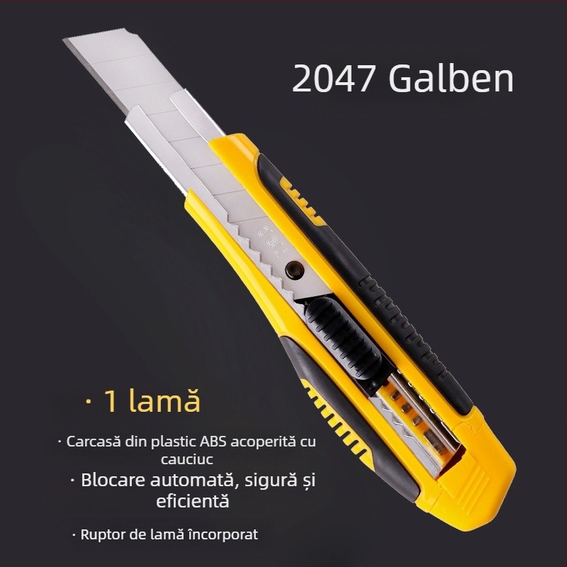 Lame pentru cutter universal – din oțel inoxidabil; cuțit pentru tapet; cuțit pentru ambalaje; cuțit mic; tăietor de hârtie din plastic