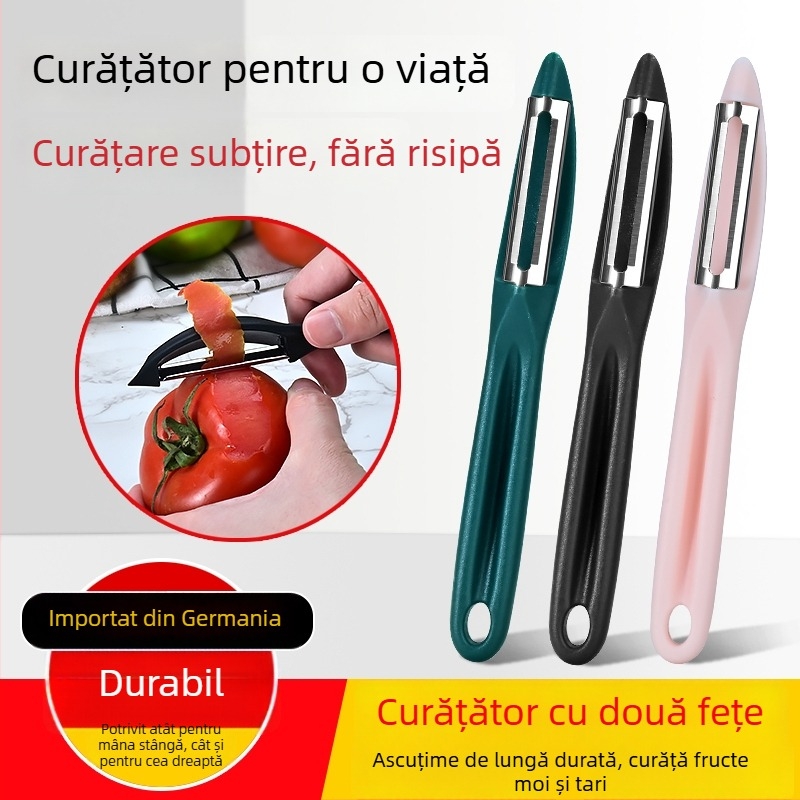 Curățător de legume din oțel inoxidabil, ustensilă de bucătărie multifuncțională