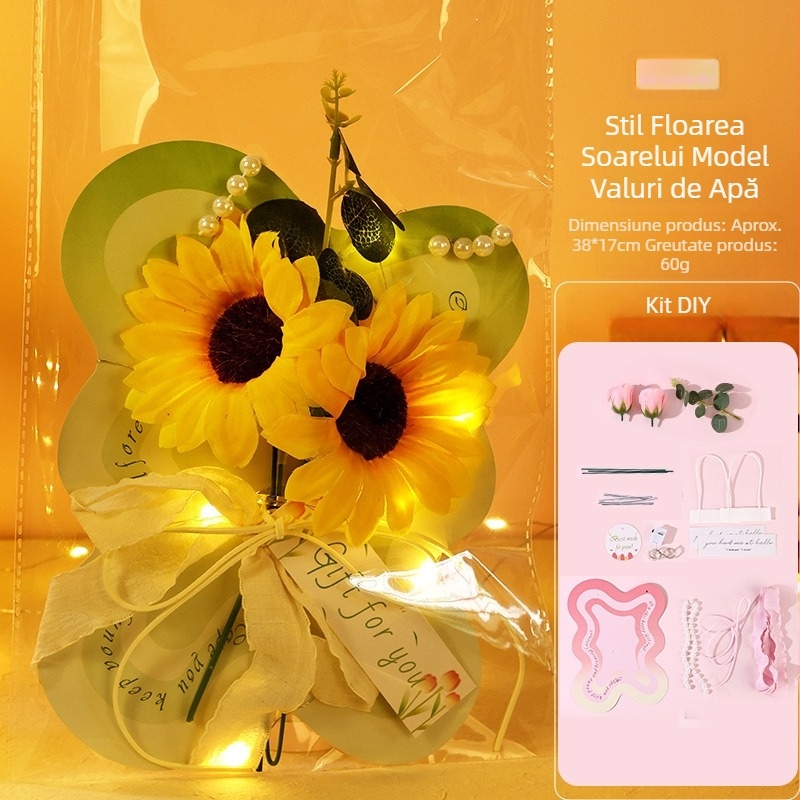 Felicitare de Ziua Mamei cu Flori Păstrate și Kit DIY pentru Lalele