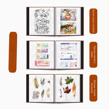 Album foto DIY laminat cu adeziv, lucrat manual, album memorial pentru creșterea copilului și amintiri de familie