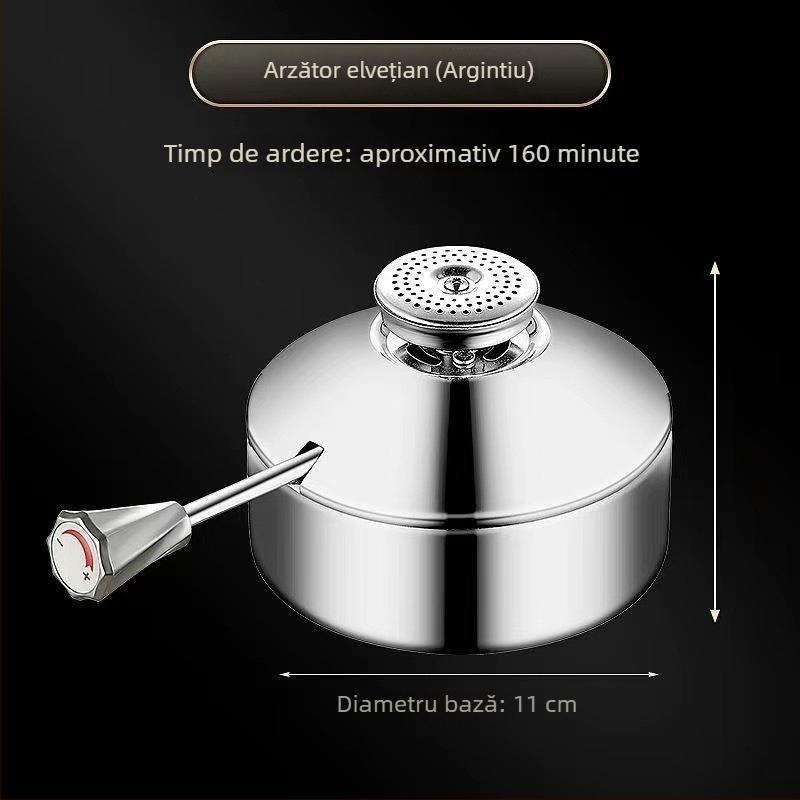Oală de hot pot pentru o singură porție din oțel inoxidabil 304, cu plită pe gaz, pentru hoteluri și restaurante