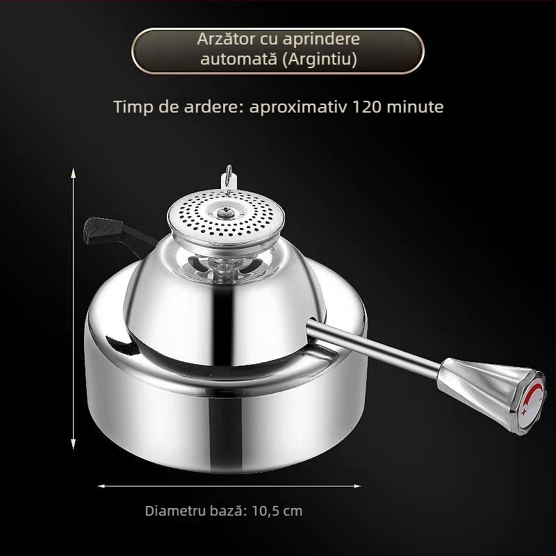 Oală de hot pot pentru o singură porție din oțel inoxidabil 304, cu plită pe gaz, pentru hoteluri și restaurante
