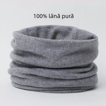 Fular din lână pentru gât, gros pentru iarnă, tricotat, uni