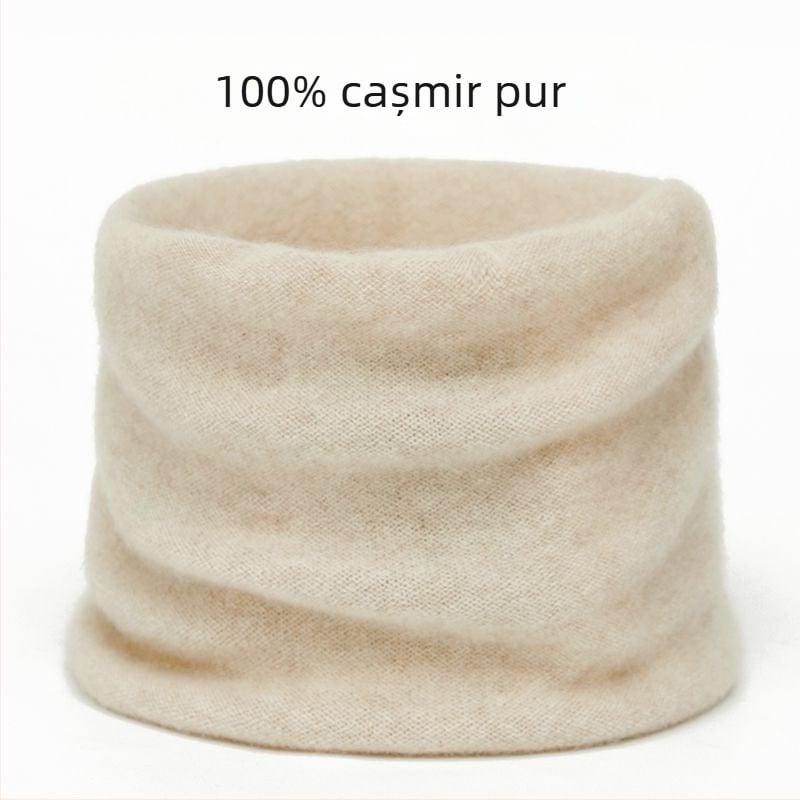 Fular din lână pentru gât, gros pentru iarnă, tricotat, uni