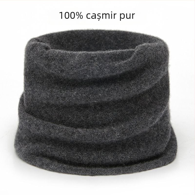 Fular din lână pentru gât, gros pentru iarnă, tricotat, uni
