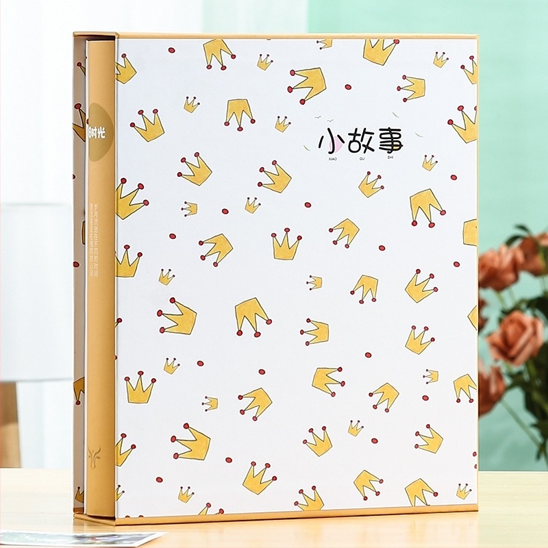 Album foto pentru familie, capacitate mare, cu pagini inserabile, dimensiuni 5/6/7 inci, 200 file pe dimensiune, design frunze de arțar, ambalat în cutie