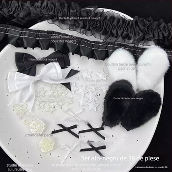 Kit premium de accesorii cu dantelă colorată pentru decorarea carcasei de card și a fanului de susținere — materiale DIY